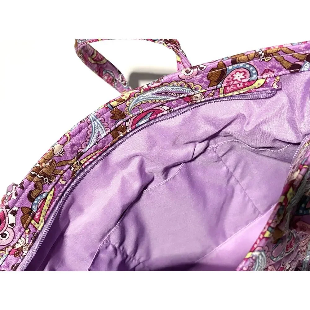 Vera Bradley Disney Pixar Toy Story Rodeo Paisley Small Vera Tote Bag Charm Set